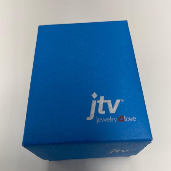 NEW - JTV Blue Kingman Turquoise Rhodium Over Silver Dangle Earrings - Picture 10 of 10